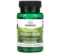 Swanson - Full Spectrum Onion Bulb | Premium Botanical Capsules for Holistic Health | 400mg - 60 Count