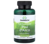 Swanson Full Spectrum Pau d Arco Herbal Wellness 500mg Capsules - 100 Capsules