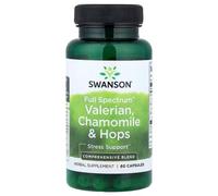 Swanson Full Spectrum Valerian Chamomile & Hops Capsules 60 Capsules
