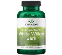 Swanson, Full Spectrum White Willow Bark, 400mg, High Dose, 90 Capsules, Soy Free, Gluten Free, Non-GMO