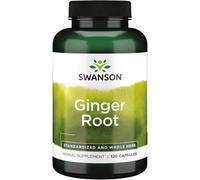 Swanson Ginger Root - Stomach Soother, Digestive Tonic, 120 Caps