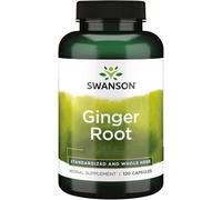 Swanson Ginger Root - Stomach Soother, Digestive Tonic, 120 Caps