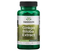 Swanson, Ginkgo Biloba Extract, 60mg, 120 Capsules, Lab-Tested, SOYA-Free, Gluten-Free, GMO-Free
