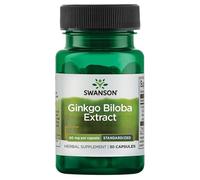 Swanson, Ginkgo Biloba Extract, 60mg, 60 Capsules, SOYA-Free, Gluten-Free, GMO-Free