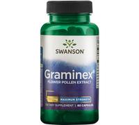 Swanson, Graminex Flower Pollen Extract, 500mg, from Rye, 60 Capsules, High Strength, Lab Tested, SOYA Free, Gluten Free, Non GMO
