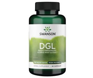 Swanson, High Potency DGL, Deglycyrrhizinated Liquorice Root Extract, 700mg, 90 Capsules, High-Dose, Lab-Tested, Soy-Free, Gluten-Free, GMO-Free