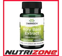 Swanson Holy Basil Extract 400mg Stress Support - 60 vcaps