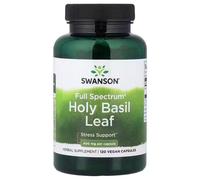 Swanson Holy Basil Stress Support 400mg Capsules - 120 Capsules
