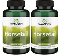 Swanson, Horsetail, 500mg, 90 Capsules, High Strength, Soy Free, Gluten Free, Non-GMO (Pack of 2)