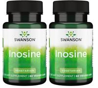 Swanson Inosine, 500mg, 60 Vegan Capsules, High Strength, Vegetarian, Soy-Free, Gluten-Free, Non-GMO (Pack of 2)