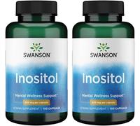 Swanson Inositol 650 Milligrams 100 Capsules (2 Pack)