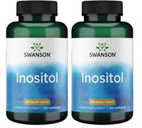 Swanson, Inositol, 650mg, 100 Capsules, High Dose, Soy Free, Gluten Free, Non-GMO (Pack of 2)
