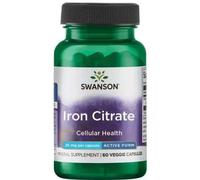 Swanson Iron Citrate 25mg Capsules 60 Capsules