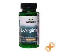 SWANSON L-ARGININE 500mg 100 Capsules Energy & Cardiovascular Health Supplement