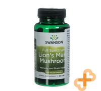 SWANSON Lions Mane Mushroom Supplement 500mg 60 Capsules Memory and Brain