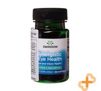 SWANSON Lutein 20mg & Zeaxanthin 2mg 60 Capsules Eye and Vision Health Support
