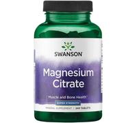 Swanson Magnesium Citrate 225mg Super-Strength Tablets 240 Tablets
