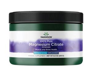 Swanson Magnesium Citrate Powder 630mg 244g