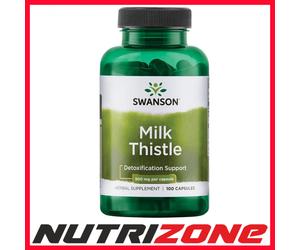 Swanson Milk Thistle 500mg Liver Kidney Health Detoxification Support - 100 caps