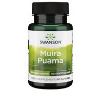 Swanson, Muira Puama, 250mg, 60 Capsules, High-Dose, Lab-Tested, Soy-Free, Gluten-Free, GMO-Free