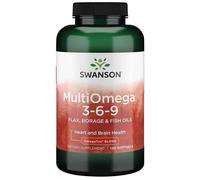 Swanson MultiOmega 3-6-9 Flax & Borage & Fish Oils Softgels 120