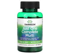 Swanson Multivitamin Daily Wellness Support + Iron Century Formula - 130 Tablets