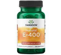 Swanson, Natural E-400, High Dose Vitamin E, 400 IU, 100 Softgels, Gluten Free, Non-GMO