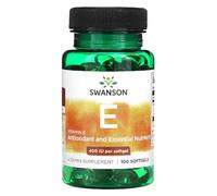 Swanson - Natural Vitamin E 400 IU | Antioxidant Support for Skin, Heart & Cell Health | 100 Softgels