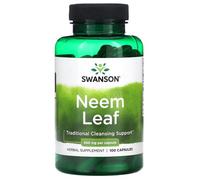 SWANSON Neem Leaves Leaf, 500mg, 100 Capsules, Detox Immune Boost, Allergy, UK