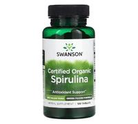 Swanson - Organic Spirulina | Alkalizing Superfood for Energy, Detox & Immune Support | 500mg - 180 Tablets