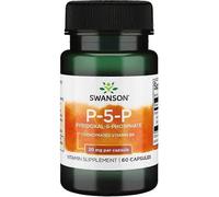 Swanson P-5-P Pyridoxal-5-Phosphate Coenzymated Vitamin B6 20mg Capsules 60 Capsules