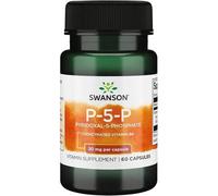Swanson P-5-P Pyridoxal-5-Phosphate Coenzymated Vitamin B6 20mg Capsules 60 Capsules