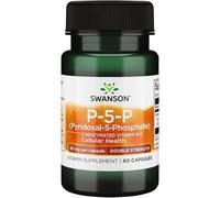 Swanson P-5-P Pyridoxal-5-Phosphate Coenzymated Vitamin B6 40mg Capsules 60 Capsules