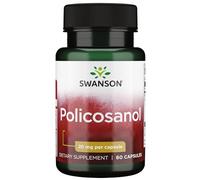 Swanson, Policosanol, 20mg, Extract from Sugar Cane, 60 Capsules, Laboratory Tested, High Dose, Gluten Free, Soy Free, GMO Free