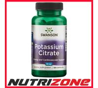 Swanson Potassium Citrate 99mg Energy Cardiovascular Support - 120 caps
