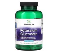 Swanson - Potassium Gluconate, 99mg | Electrolyte and Heart Health - 100 Capsules