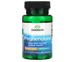 Swanson Pregnenolone 50mg - 60 Capsules | Cognitive & Nervous System Support