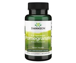 Swanson Premium Full Spectrum Pomegranate, Whole Fruit and Seeds 60 Capsules