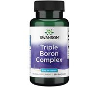 Swanson, Premium Triple Boron Complex (Boron Complex), 3mg, 250 Capsules, High Strength, SOYA Free, Gluten Free, Non-GMO