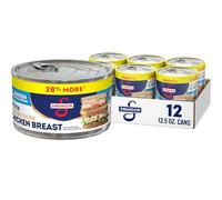 Swanson Premium White Chunk Chicken Breast, 12.5 oz. Can, 2 Count (Pack of 6)