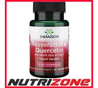 Swanson Resveratrol & Quercetin Heart Health - 30 vcaps
