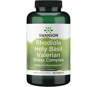 Swanson Rhodiola Holy Basil Valerian Stress Complex 180 Capsules