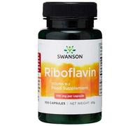 Swanson Riboflavin Vitamin B-2, 100mg, 100 Capsules
