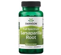 Swanson, Sarsaparilla Root, 450mg, High Dose, 60 Capsules, Lab-Tested, Soy Free, Gluten Free, Non GMO