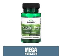 Swanson Scottish Kelp | Organic Sea Kelp | Thyroid Support 750mg 30 Veg Capsules