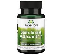 Swanson, Spirulina & Astaxanthin, 120 Vegan Tablets, Vegetarian, SOYA-Free, Gluten-Free, GMO-Free