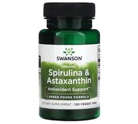 Swanson - Spirulina & Astaxanthin | Antioxidant and Eye Health - 120 Veggie Tablets