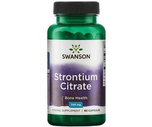 Swanson Strontium Citrate 340mg Capsules 60