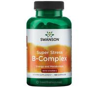 Swanson Super Stress B-Complex with Vitamin C Replenish Nutrients | 100 Capsules