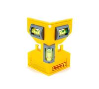 Swanson Tool Co PL001M Magnetic Post Level, Yellow, Includes Elastic Loop for Hands-Free Work